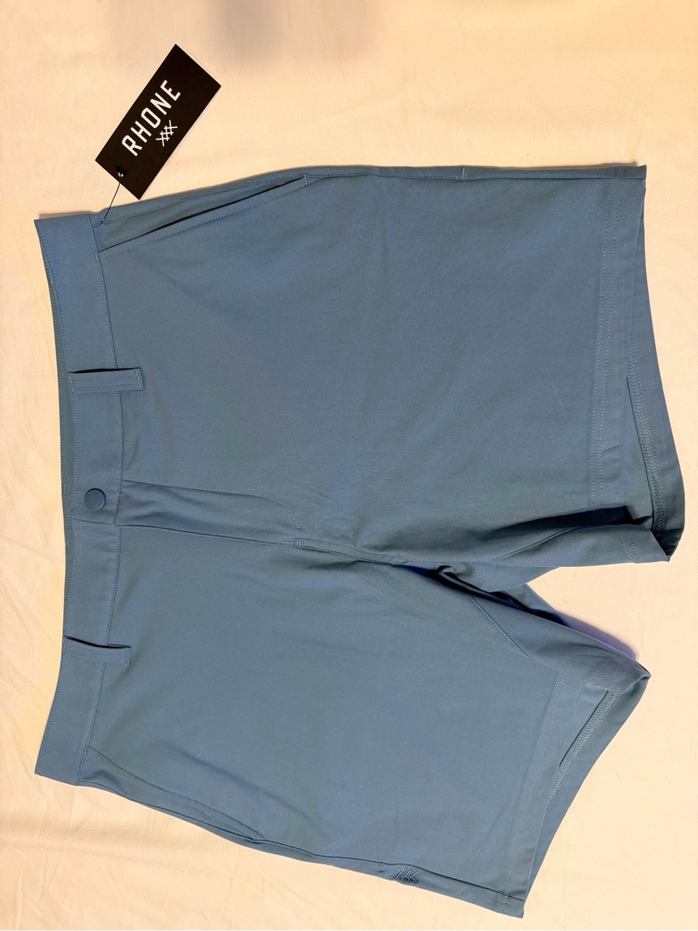 RHONE Men's Commuter Performance Shorts — Dusty Blue
